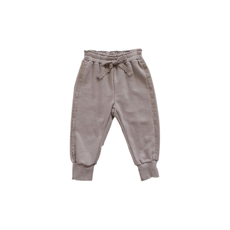 Children's Girl Bow Sweet Tie Sweatpants