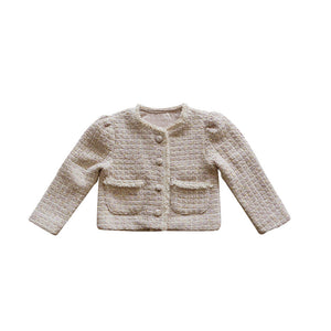 Girls' Little Fragrant Style Western Style Suit Short Jacket