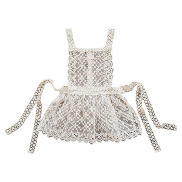 Children Girl Up Strawberry Shank Outside With Lace Camisole