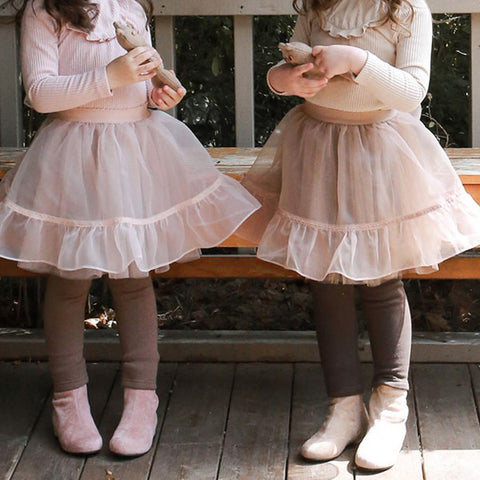 Girls' Fluffy Skirts Sweet Padded Culottes